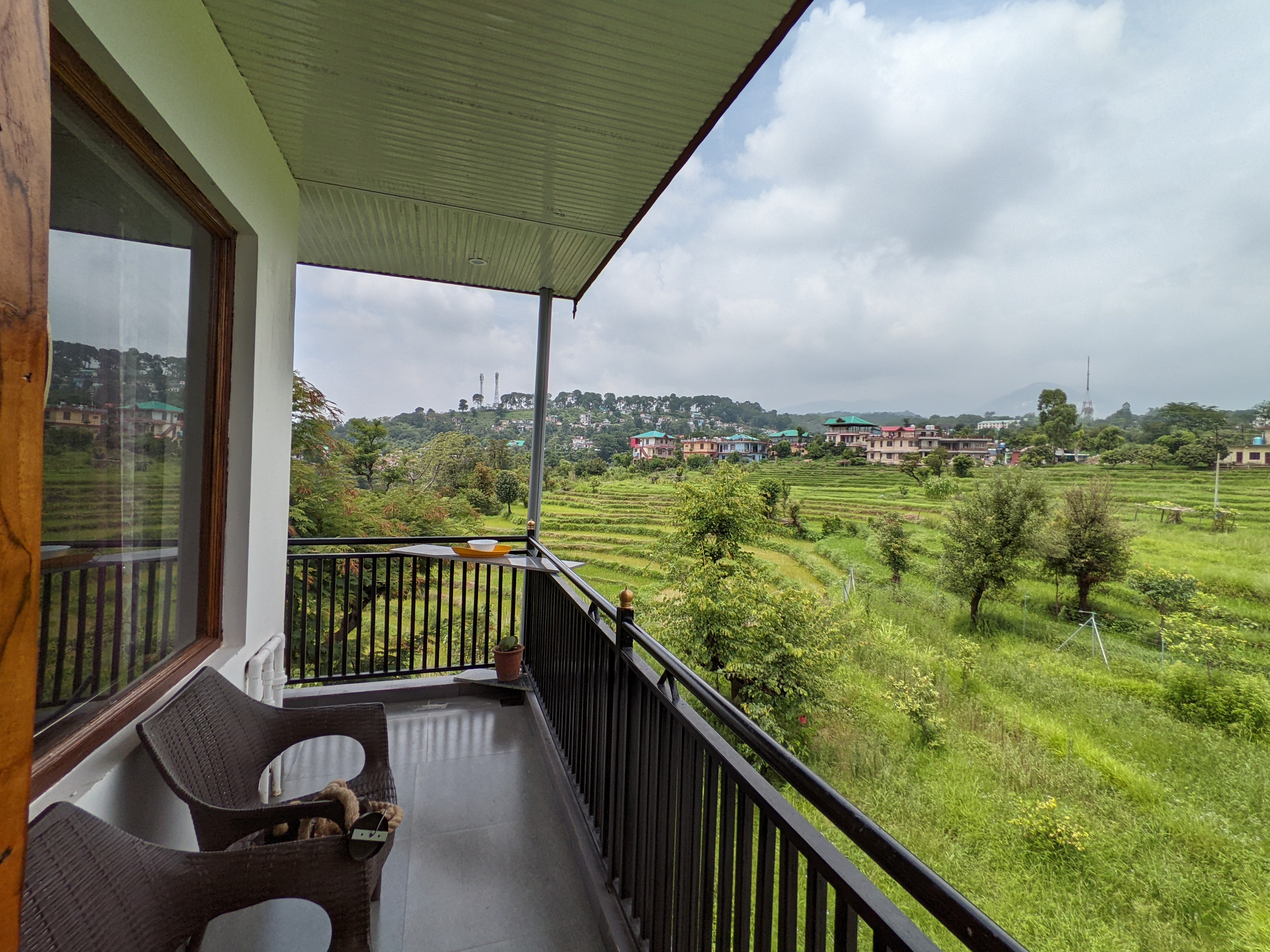 Balcony seating at Gauri Sadan