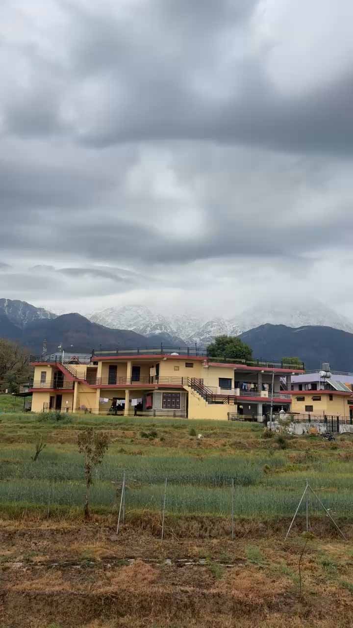 Dhauladhar mountain view from Gauri Sadan